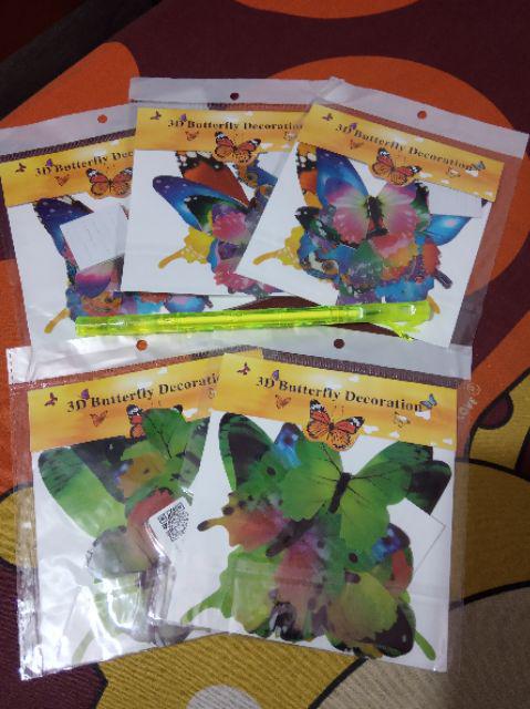 Stiker Kupu-kupu 3d Pengiriman Dari Jawa
