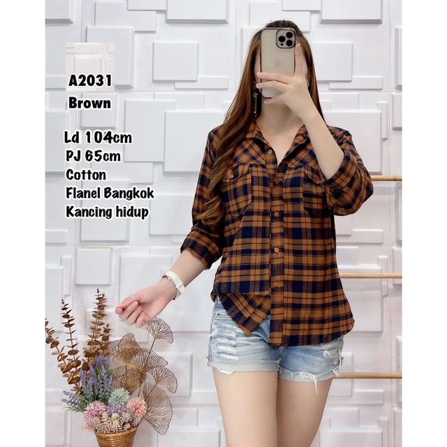 KEMEJA FLANEL BANGKOK A2031