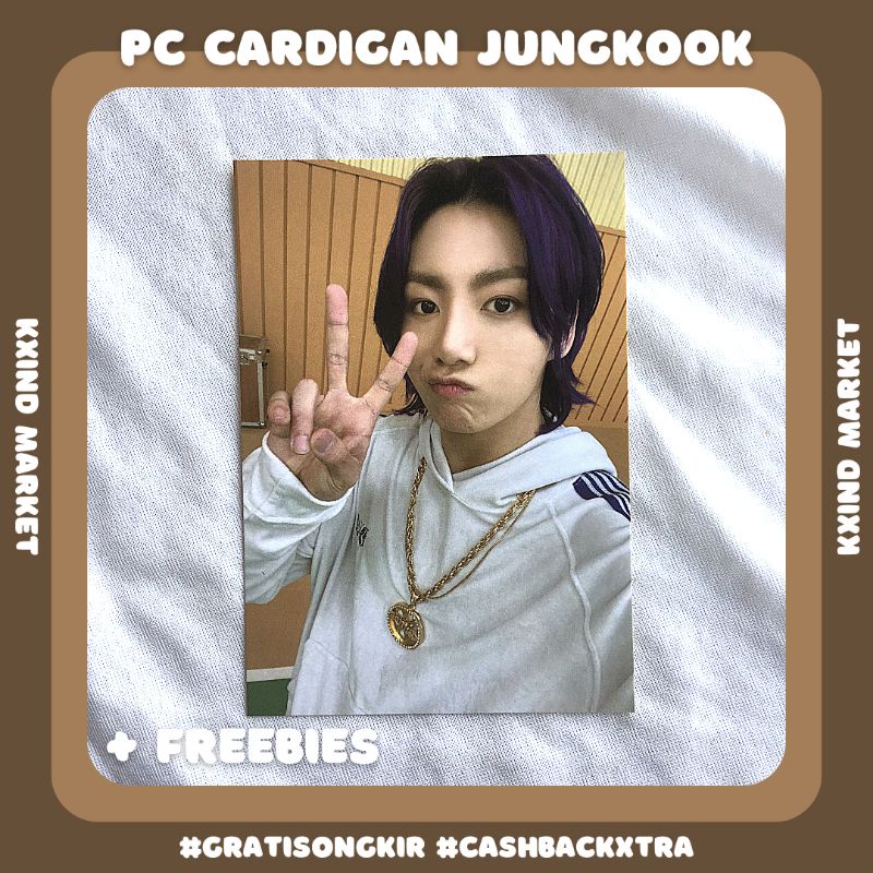 Photocard Jungkook Cardigan Butter BTS / PC JK butter kardigan / album BTS / cardigan butter