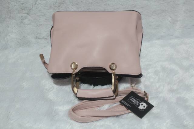 TAS IMPORT HAND BAG/SLING BAG WANITA KOREA ORIGINAL LIGHT PINK