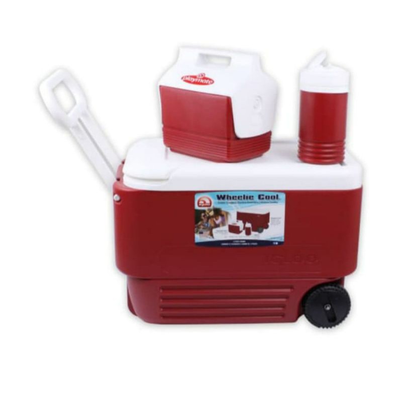 IGLOO Cooler Box Trolley dengan Roda Ice Box Kotak Es Pendingin 36 L