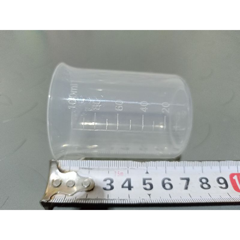 Gelas Takar 100ml model corong  atau Gelas Ukur 100ml