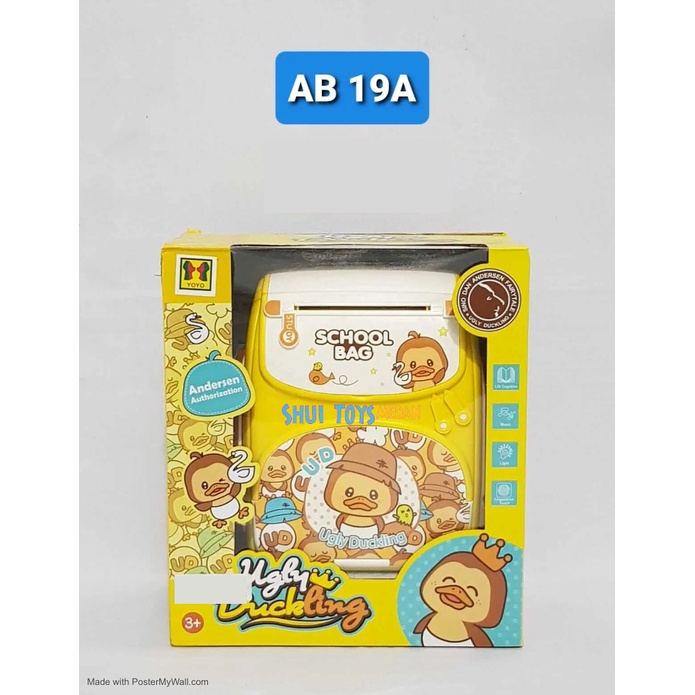 Mainan Celengan ATM School Bag Bank Tas Ransel Mickey Mouse