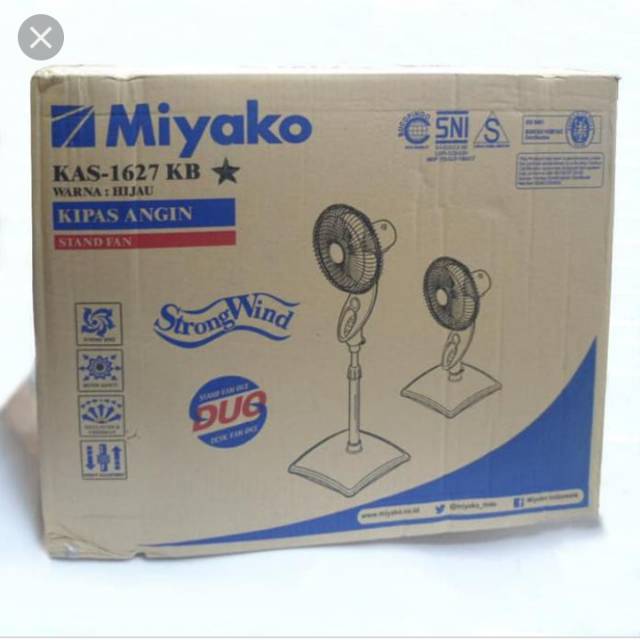KIPAS ANGIN MIYAKO KAS-1627KB