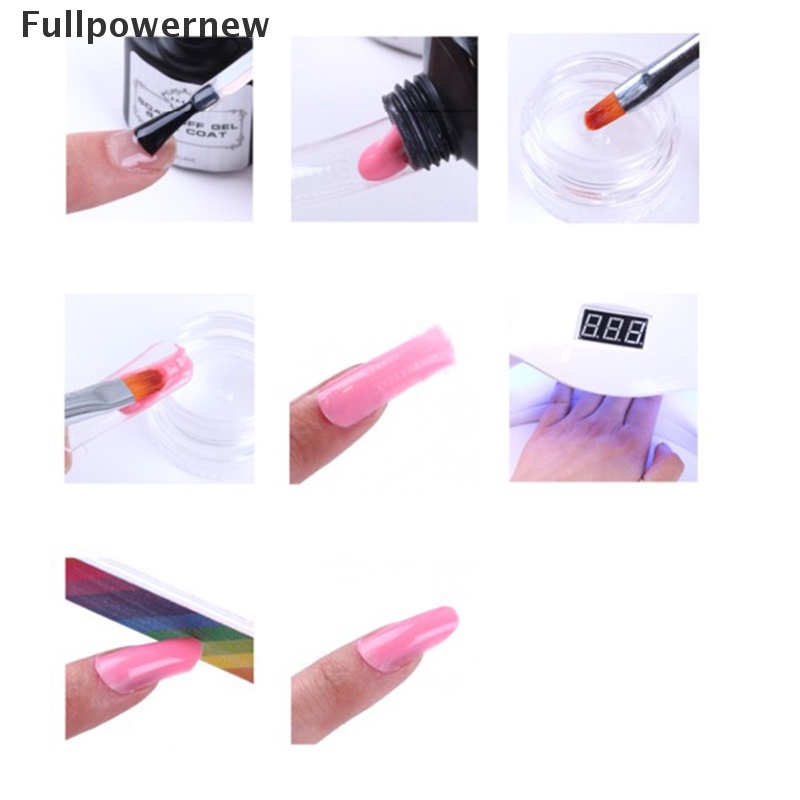 [FULL] 100Pcs Clear Cover False Nail Scale Clip Gel Acrylic Nail Art Extended Fake Nail