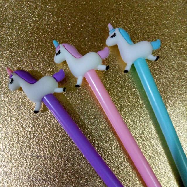 

Pen fency bentuk unicorn bahan karet