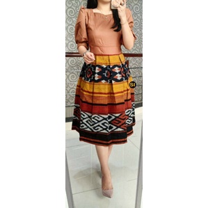 Dress Tenun etnik Jepara Wanita ntt toraja