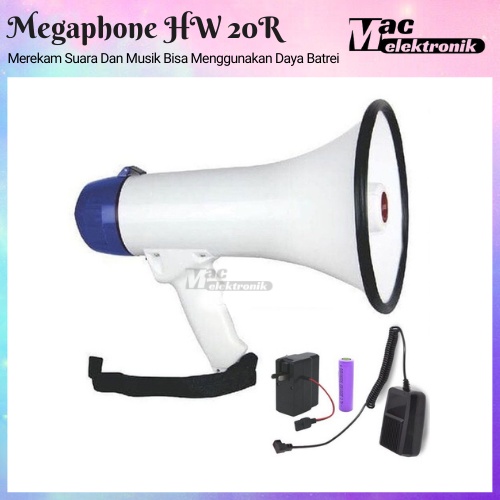 TOA PENGERAS SUARA MEGAPHONE HW-20R UNTUK JUALAN KELILING, OUT BOND, KAMPANYE, PROMOSI DLL