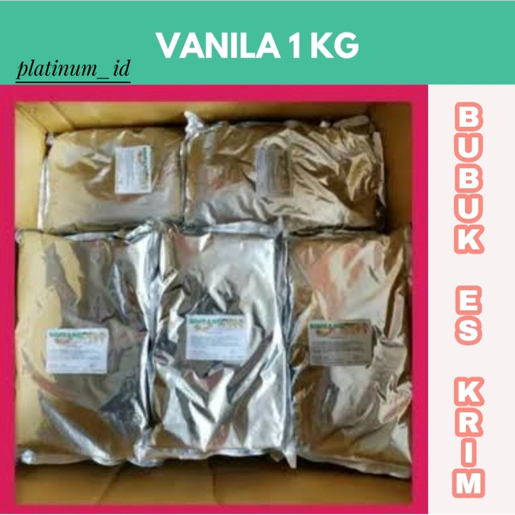 

BUBUK ES KRIM VANILA 1 KG/POWDER ICE CREAM 1 KG/BUBUK HARD ES KRIM/ES KRIM MURAH/ES KRIM ENAK