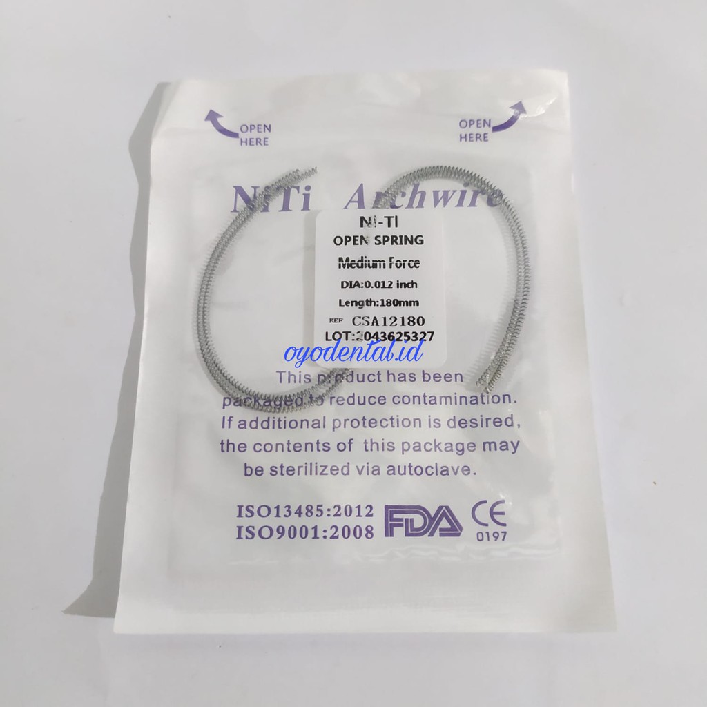 Bma Dental open coil spring bracket ortho FDA OCS orthodontic