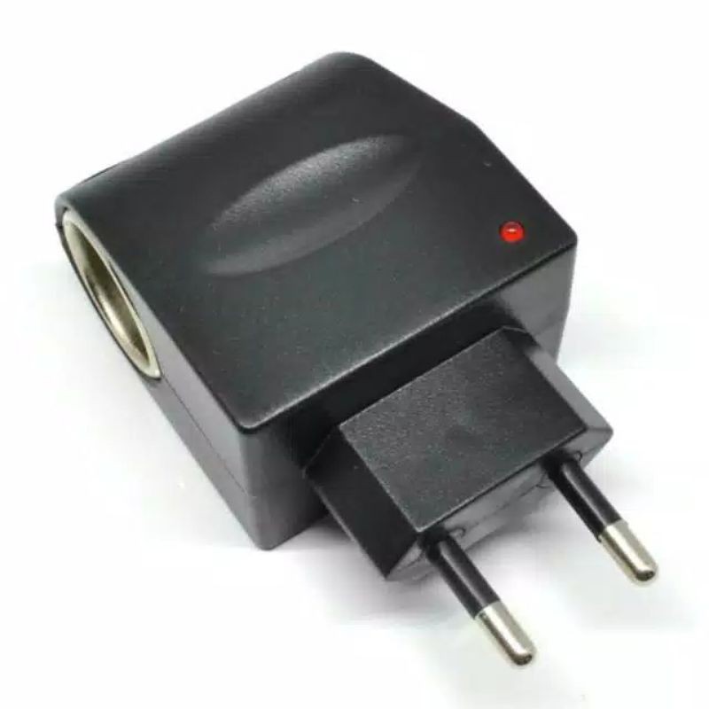 Converter colokan mobil EU plug car charger 12v 500Ma adapter charger