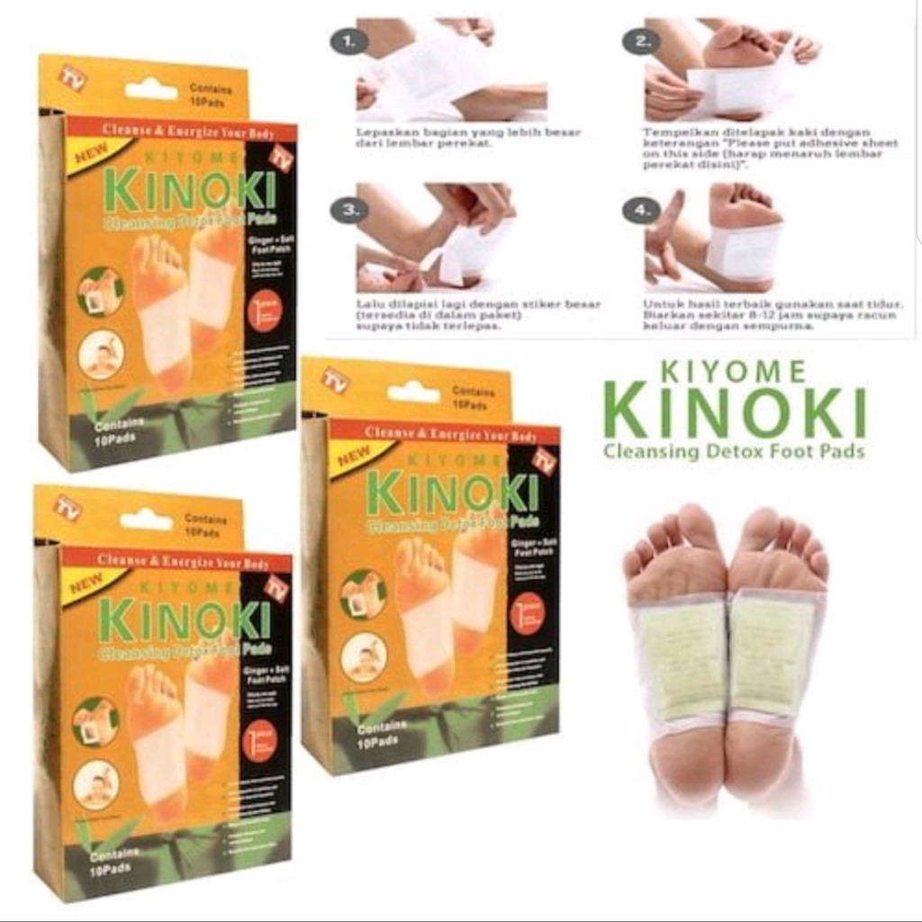 Kinoki Gold Koyo Kaki (1 Box Isi 10 Pcs) / Koyo Detox Racun Kaki / Kinoki Koyo Kesehatan Detox Toksin Ampuh Buang Racun