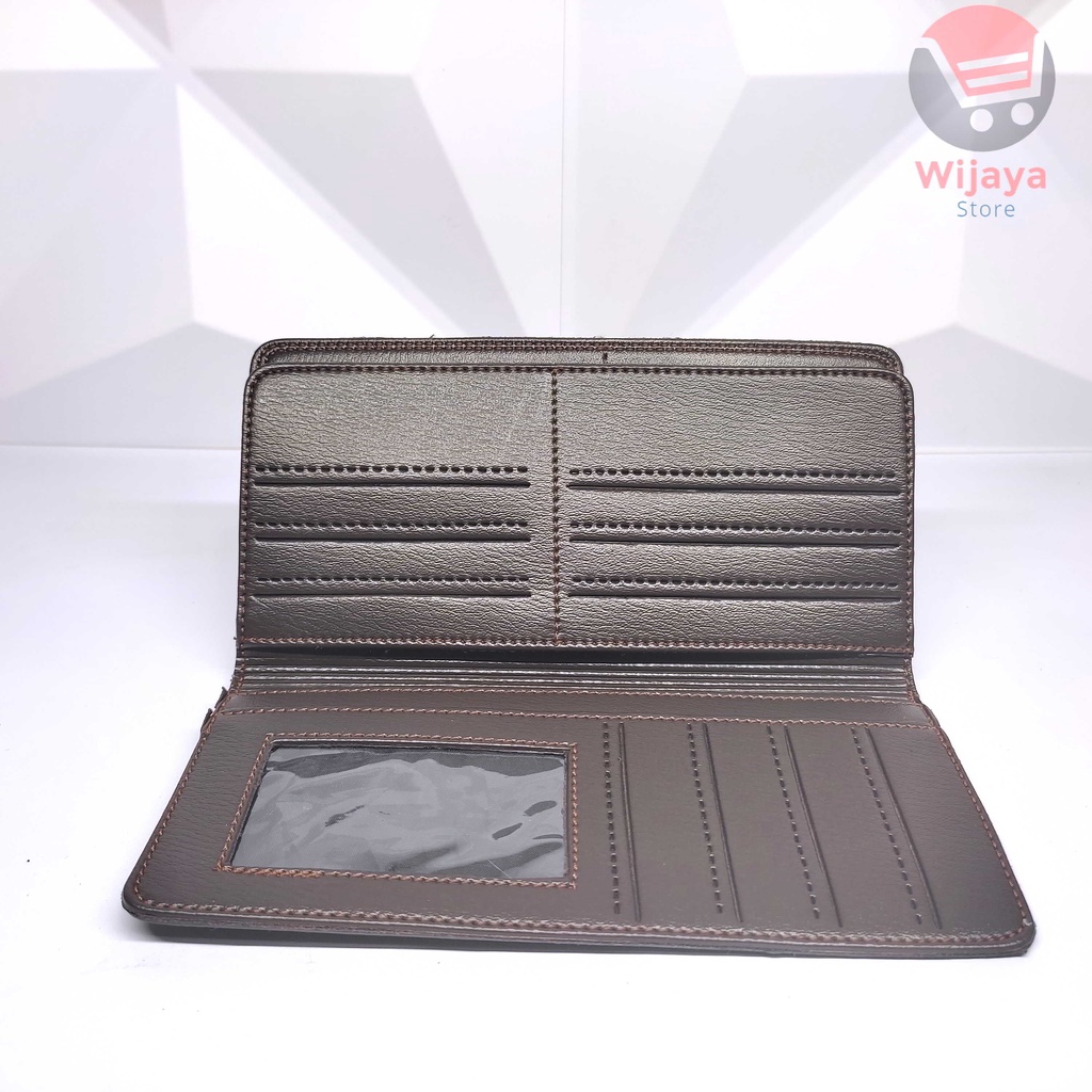 Dompet Pria Kulit Sintetis Like PU Leather Lipat Pendek Panjang Volcom Ripcurl Surfing