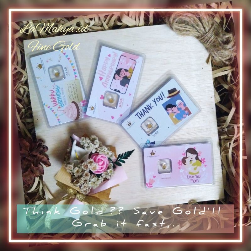 EMAS MINI 0,1gr HARTADNINATA | MINIGOLD | LOGAM MULIA 24K