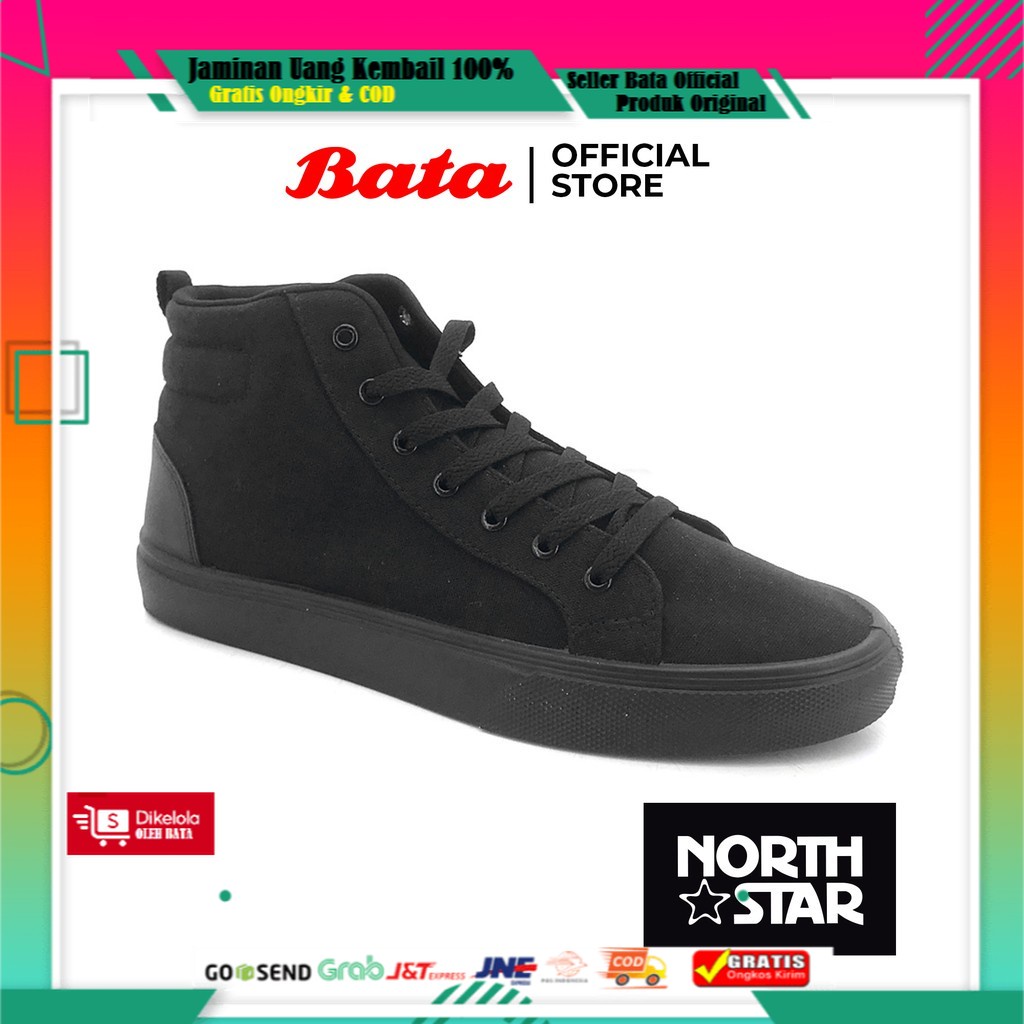 North Star Sepatu Pria Vamper Black - 8096683