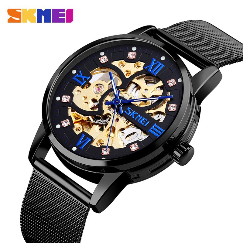 SKMEI 9199 Jam Tangan Pria Otomatis Automatic Rantai Pasir WK-SBY