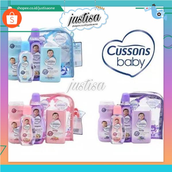 Promo !! CUSSON BABY-PAKET SABUN BAYI SET PERLENGKAPAN MANDI BAYI MURAH UKURAN KECIL