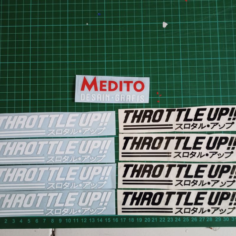 Sticker Cutting THROTTLE UP!!