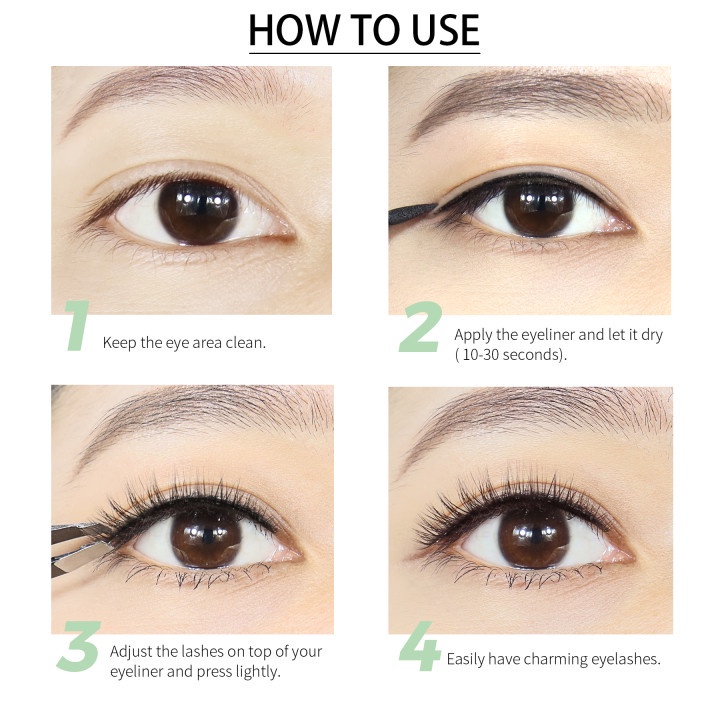 GLAMFIX ADHESIVE LASH LINER 2 IN 1 LASH GLUE AND EYELINER IN ONE