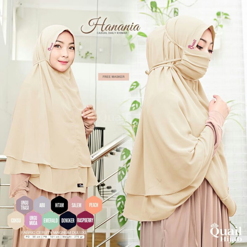 KHIMAR CERUTY QUAIL HIJAB HANANIA