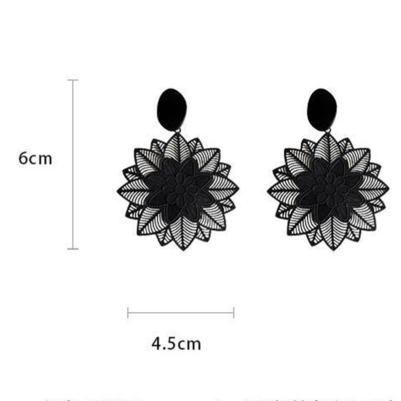 Anting Tusuk Silver S925 Desain Pita Hitam Simple Untuk Wanita