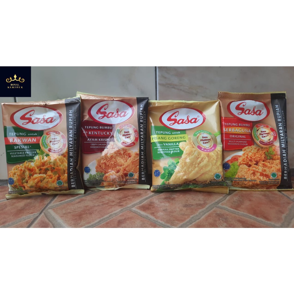 

TEPUNG SASA Bakwan, Kentucky, Pisang Goreng, Serbaguna Original 90 gr
