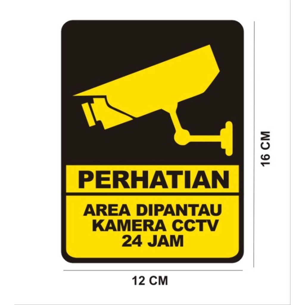 Stiker CCTV Anti Maling Murah Stiker CCTV Untuk Pengaman Rumah dan Kantor