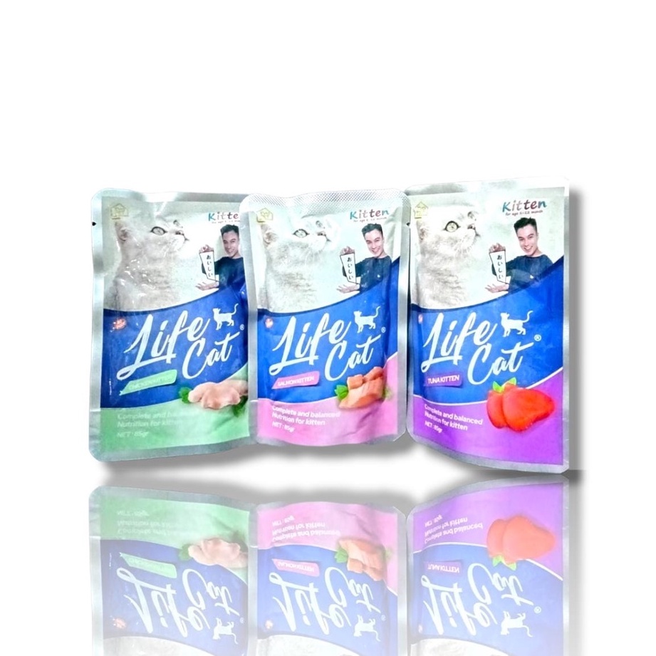 LIFE CAT POUCH 85GR ALL VARIAN -  KITTEN