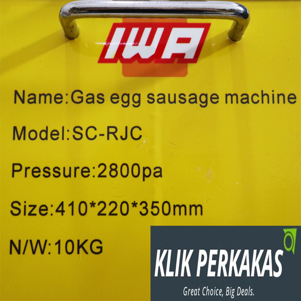 Gas Egg Sausage Machine IWA 10 roll