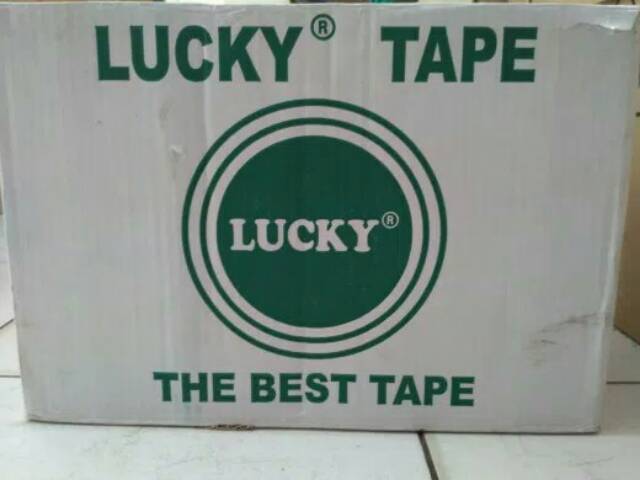 Lakban bening merk Lucky lakban perekat 45X100yard the best tape