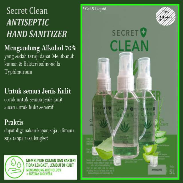 Hand Sanitizer Secret Clean