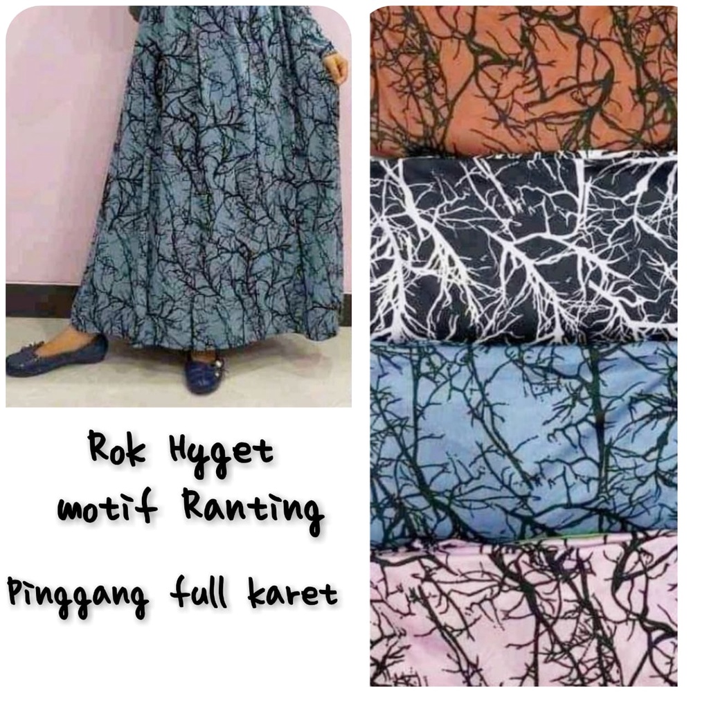 UMBRELLA SKIRT / ROK SIMPLE / ROK MOTIF / ROK HYGET MOTIF BUNGA