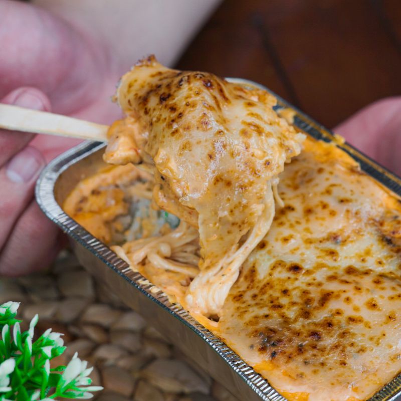 

Salmon Shirataki Noodle Mozzarella