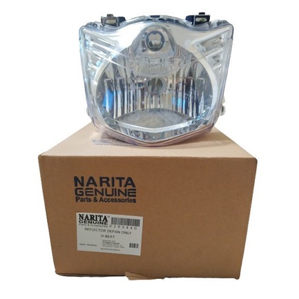 Reflektor lampu depan Beat karbu lama plus Mika kaca