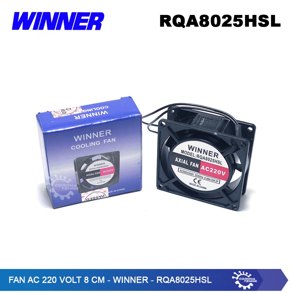 Winner - Fan AC 220 Volt 8 cm - RQA8025HSL