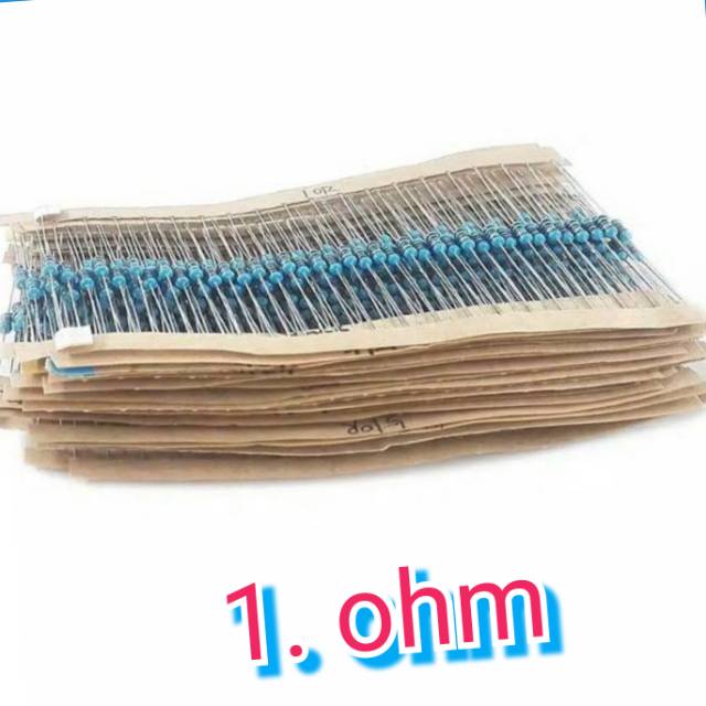 10 pcs. 1. OHM RESISTOR METAL FILM 1/4. 1%