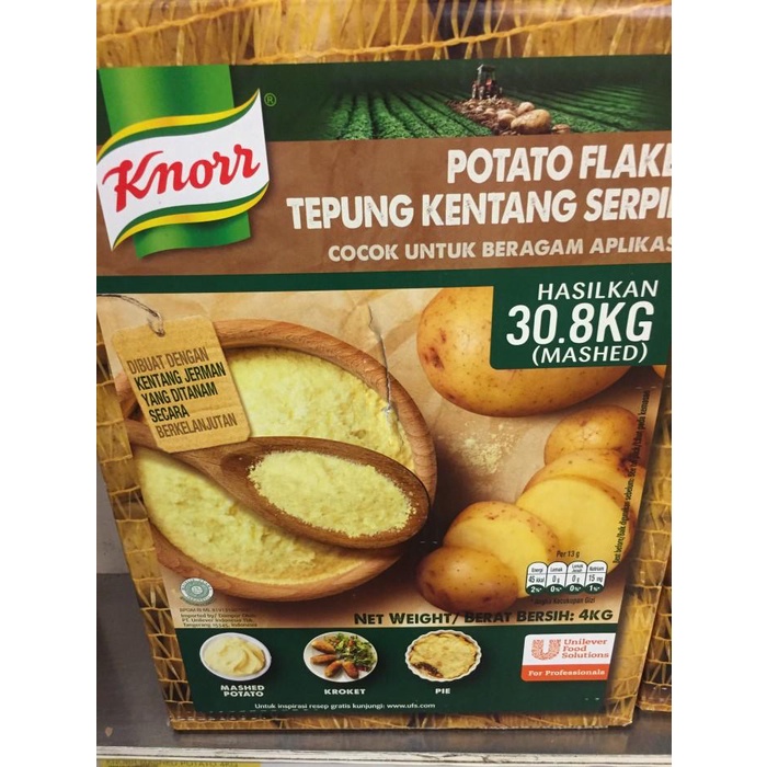 

Tepung | Knorr Mashed Potato 4Kg