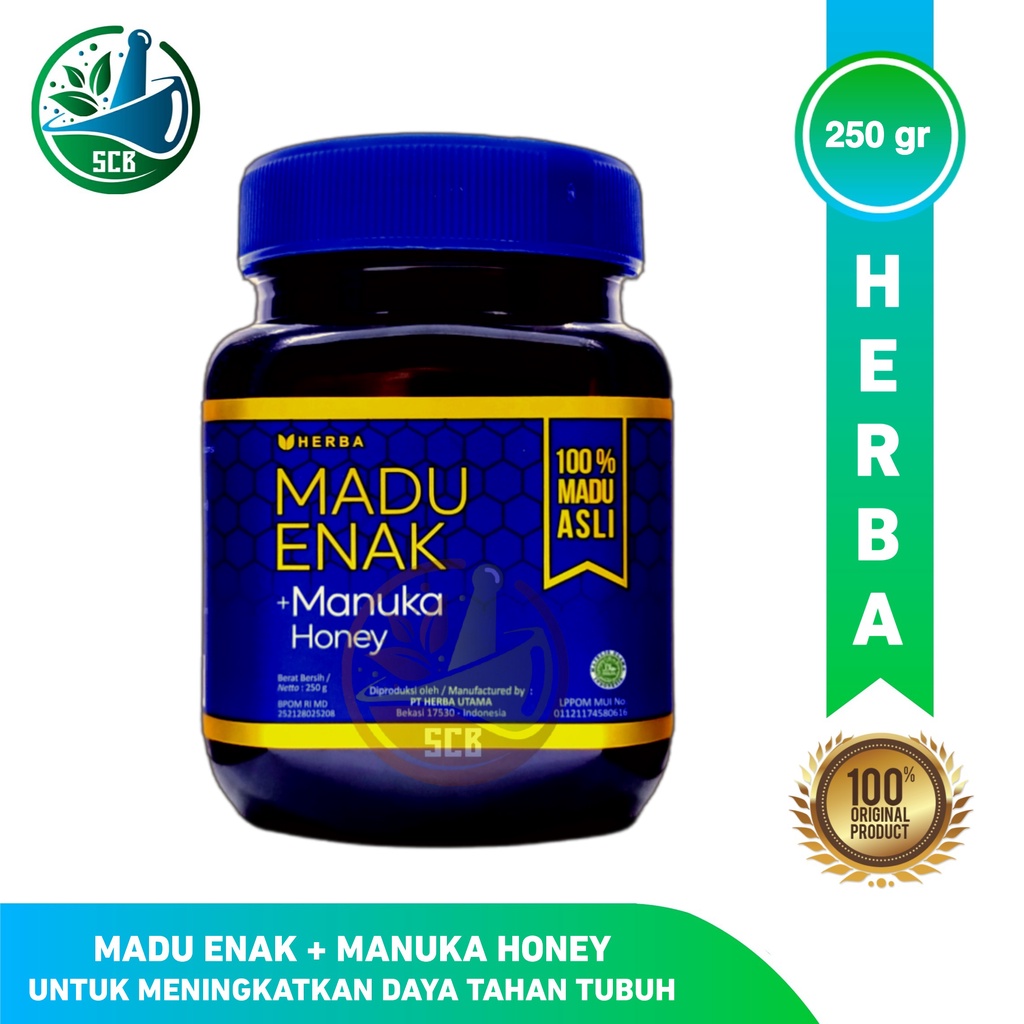 Herba Madu Enak Manuka Honey 250gr - Madu Hutan Asli Premium New Zealand Honey
