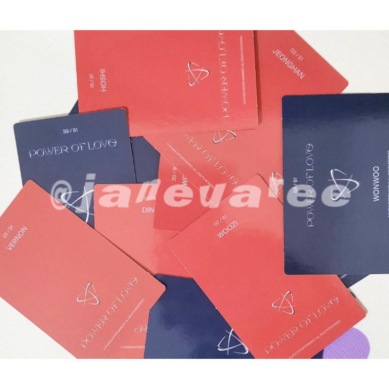 [READY INA] SEVENTEEN SVT RANDOM TC TOGEL POWER OF LOVE POL HOSHI MINGYU WONWOO JEONGHAN SEUNGKWAN V