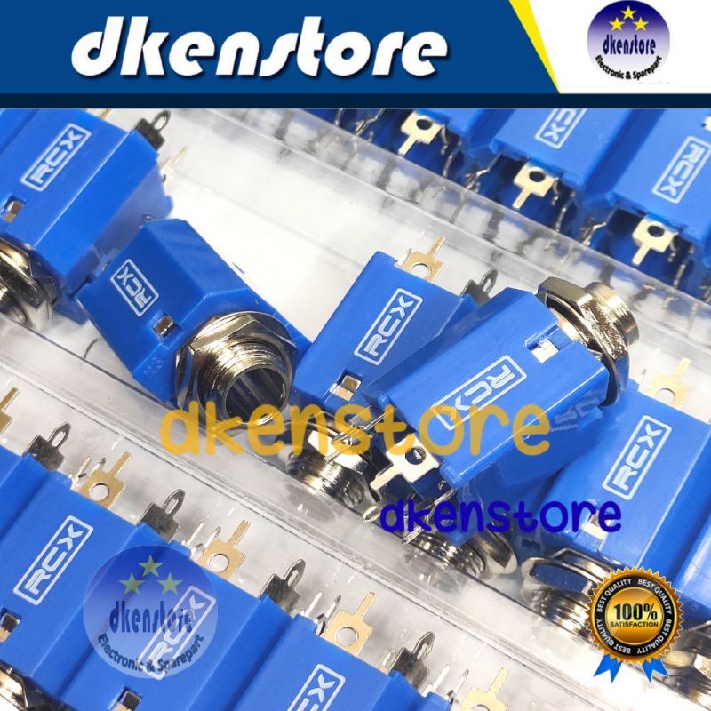 Soket akai RCX biru kualitas bagus socket mic 6.5mm