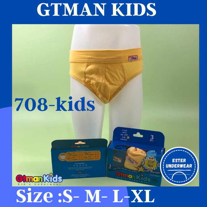 Celana Dalam Anak GTMAN 708 KIDS ISI 3 PCS