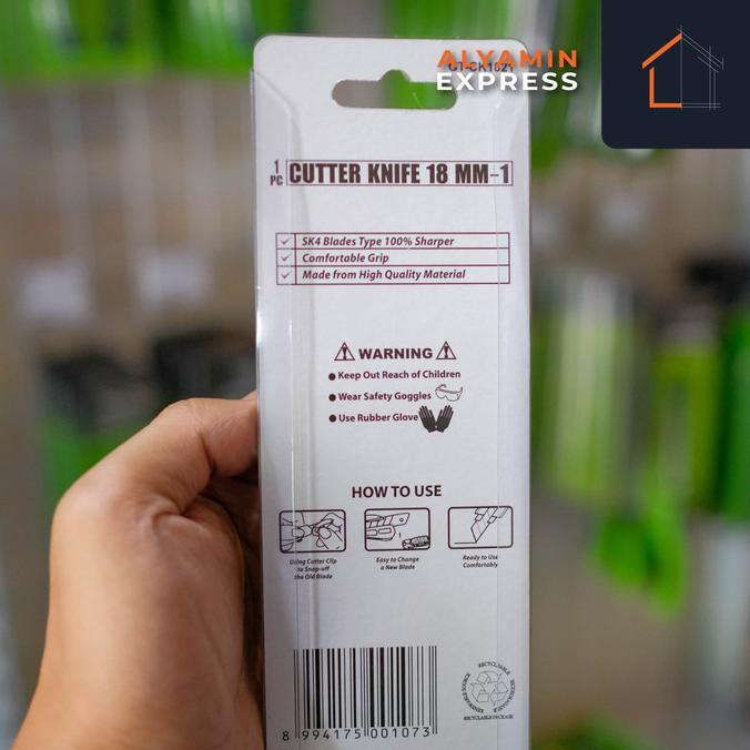 

Cuci Gudang Tekiro Pisau Cutter Besar 18-1Mm Berkualitas