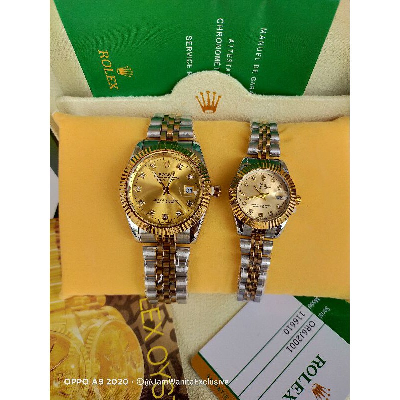 JAM ROLEX DATEJUST COUPLE SEPASANG