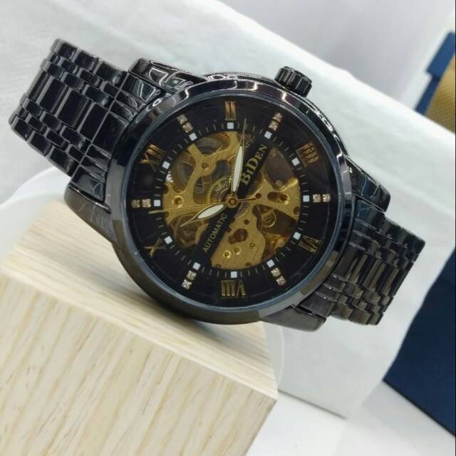 Jam Tangan Pria Otomatis BIDEN Original Water Resist