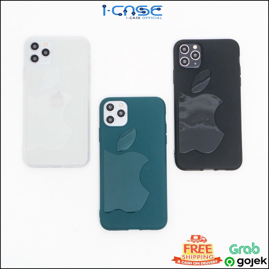 Silicone Bites Case with Big App Logo Fullcover For iPhone 6 7 8 + X XS XR 11 12 PRO MAX MINI Icase