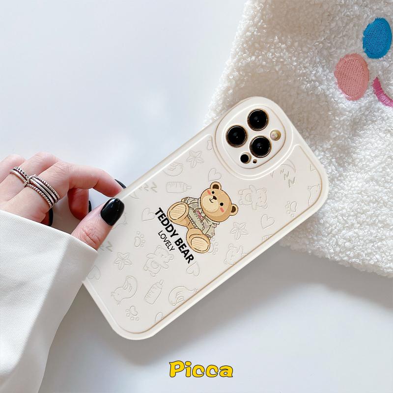 Couple Kartun Wayang Beruang Case Realme C53 GT Master Edition C30 C31 C21Y C25Y C35 C25 C11 2021 C25s C15 C3 C12 C17 C20A C20 C21 Realme 8pro 5i 8i 9i 6s 7 6i 5 7i 8 6 5s