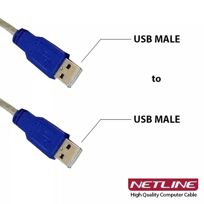 Kabel USB Male to Male 1.5M High Quality