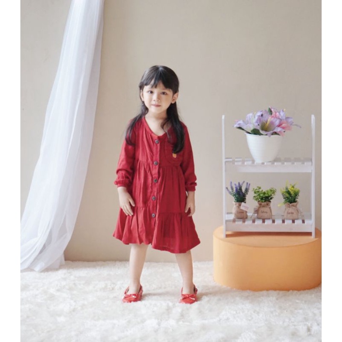 LILY TUNIK DRESS ANAK PEREMPUAN RAYON CRINKLE TUNIK 2y-7y