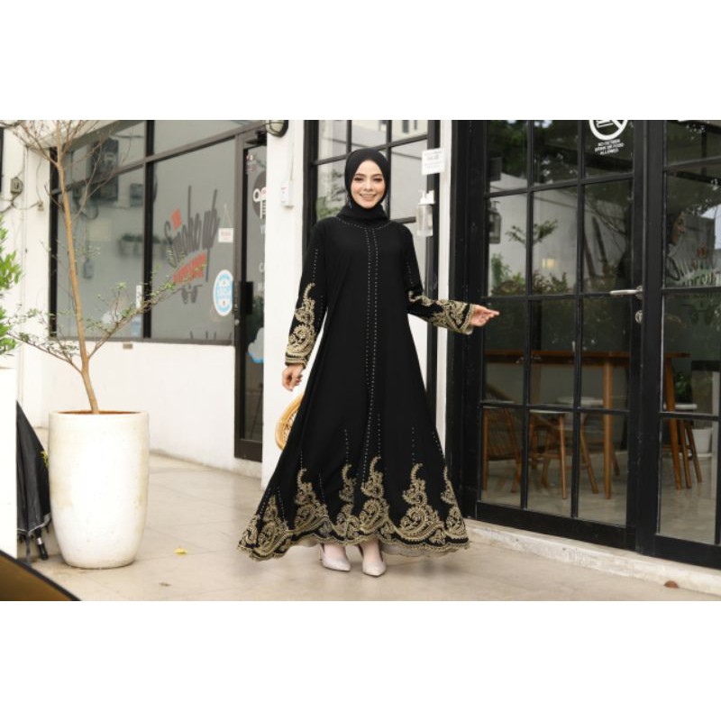 GALLERY EXCLUSIVE ABAYA HITAM GAMIS DUBAI 03