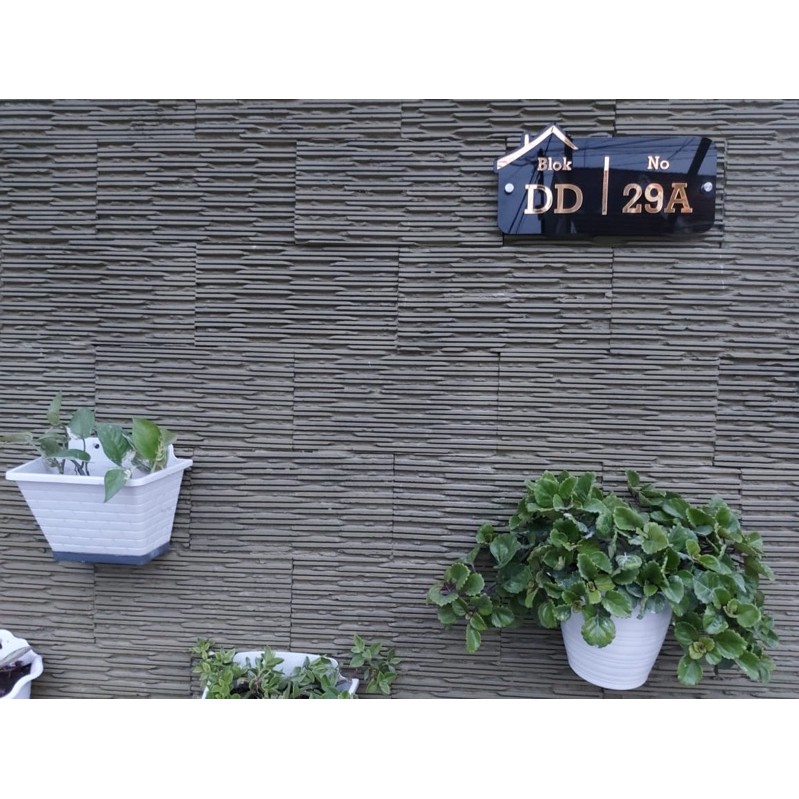 Nomer Rumah Akrilik Custom Huruf Timbul